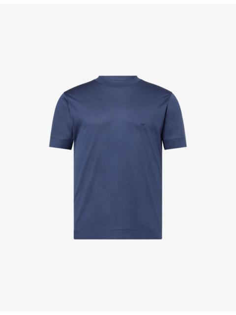 EMPORIO ARMANI Logo-Print Crew-Neck Cotton-Jersey T-Shirt