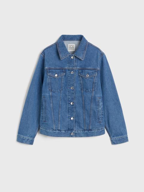 Totême Classic denim jacket vibrant blue