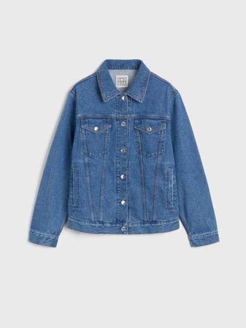 Classic denim jacket vibrant blue