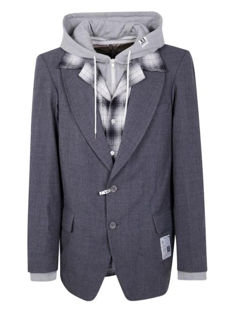 Maison MIHARAYASUHIRO hooded layered blazer