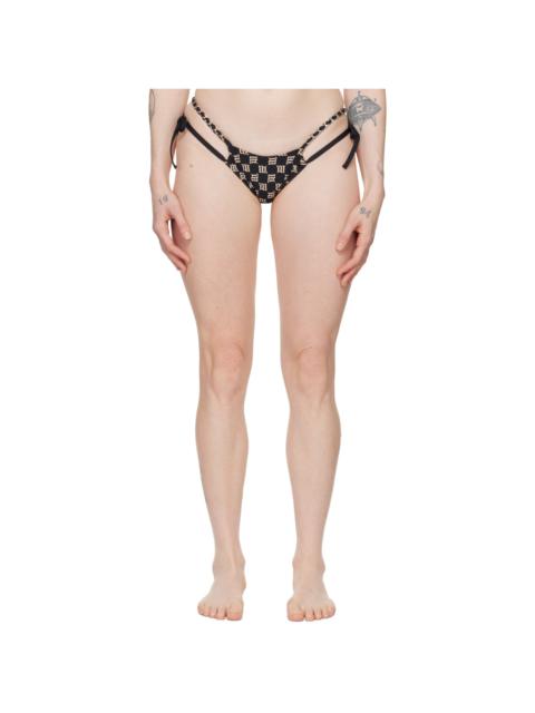 SSENSE Exclusive Black Monogram Bikini Bottom