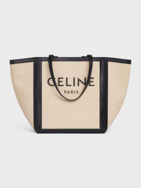 CELINE LARGE SQUARE in Textile with CELINE print & Calfskin