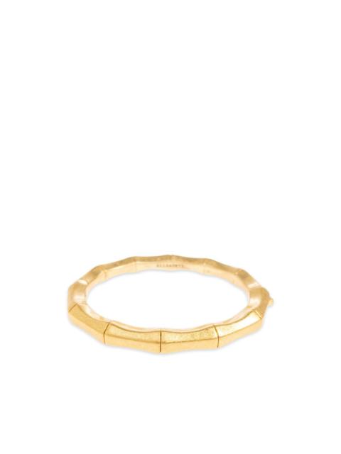 ALLSAINTS bamboo-effect engraved-logo bracelet