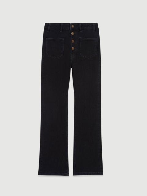 maje Jeans with pockets, flared at the bottom
