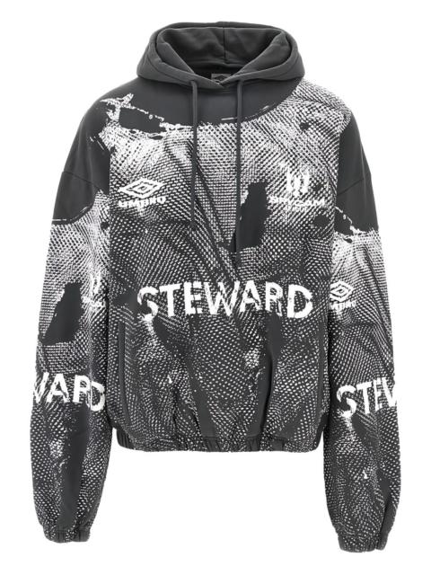 umbro graphic-print long-sleeves hoodie