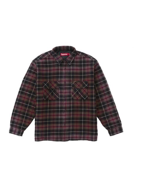 Supreme Supreme Quilted Plaid Shirt Grey