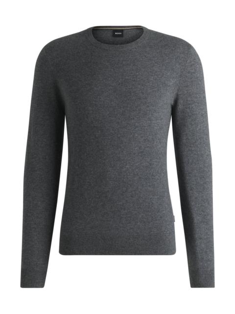 BOSS REGULAR-FIT SWEATER WITH FUNNEL NECK IN PURE CASHMERE