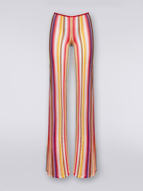 Missoni Flared trousers in striped crochet