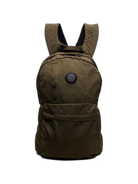 C.P. Company Khaki Nylon B Lens Backpack