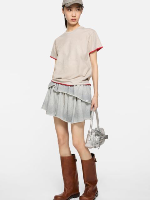 Acne Studios Embossed logo t-shirt - White/red