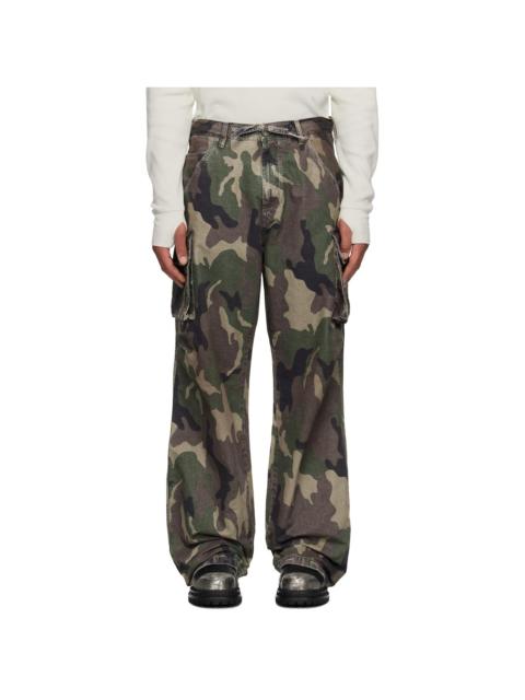 424 Khaki Camo Cargo Pants