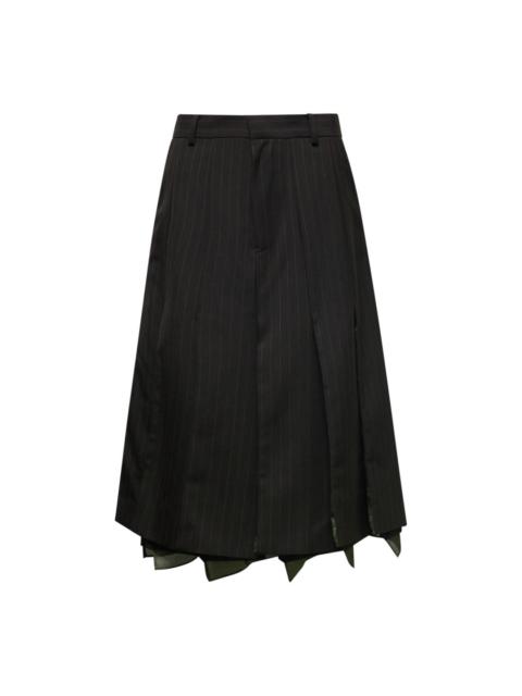sacai Chalk Stripe Skirt