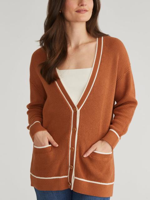 525 america Emma: Cotton Tipped Oversized Cardigan