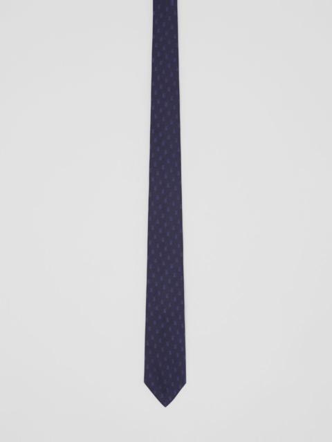Burberry Classic Cut Monogram Motif Silk Jacquard Tie