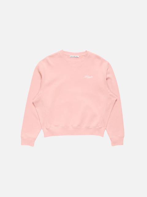 Acne Studios Fleece sweatshirt with logo - Faded pink