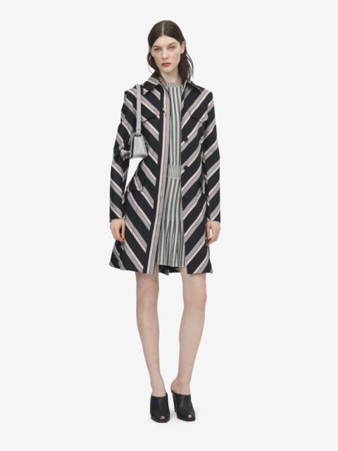 Alexander McQueen Chevron Stripe Coat