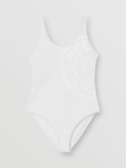 Burberry Logo Graphic Stretch Nylon Swimsuit