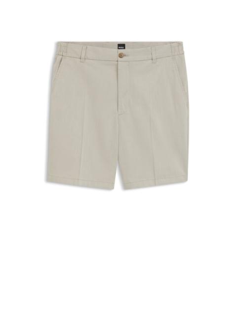 BOSS STRETCH-COTTON SHORTS IN A MODERN FIT