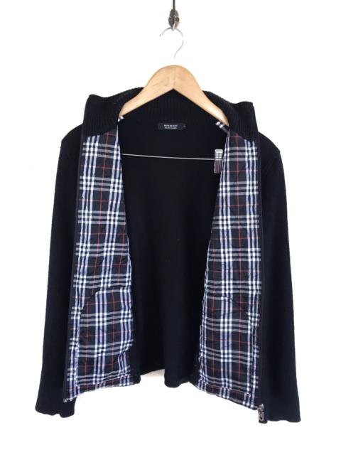 ジャケット・アウター Burberry Black Label Archive Knit size L BURBERRY BLACK LABEL KNIT FUR ZIP JACKET – fabricsforsale