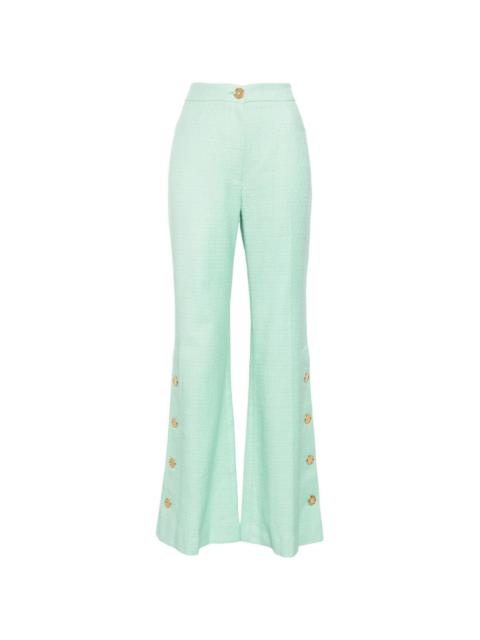 PATOU tweed flared trousers