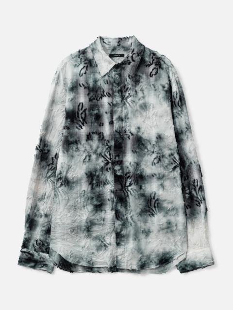 TAAKK TIE-DYE CHECK REGULAR SHIRT