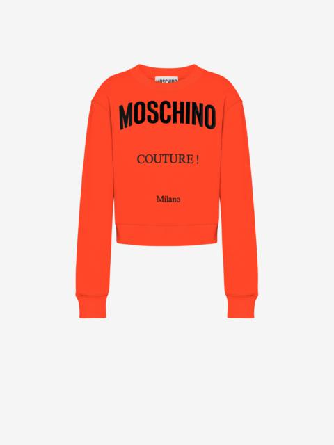 Moschino MOSCHINO COUTURE ORGANIC COTTON SWEATSHIRT