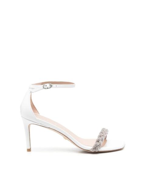 Stuart Weitzman 80mm crystal-embellished open-toe sandals