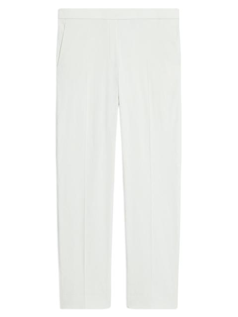 Theory Women's Treeca Linen Pull-On Crop Pants - Light Sea Glass