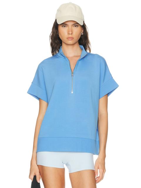 VARLEY Ritchie Half Zip Short Sleeve Sweatshirt