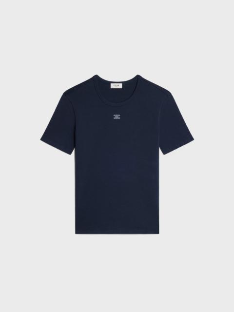 CELINE triomphe t-shirt IN RIBBED COTTON JERSEY