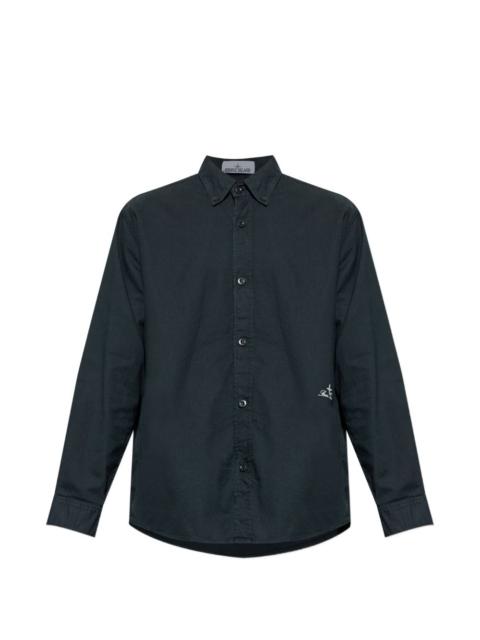 Stone Island embroidered shirt