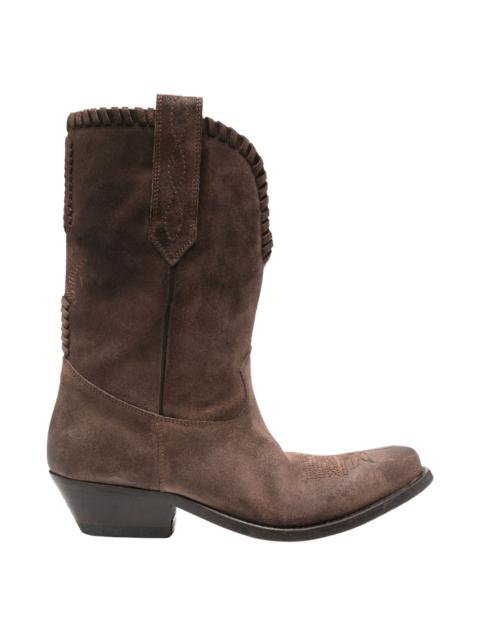 Golden Goose Dark Brown Suede Wish Star