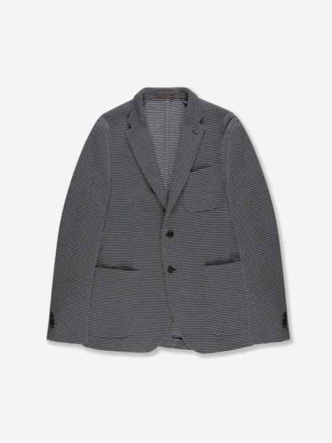 SLOWEAR Slim fit micro-patterned jersey jacket