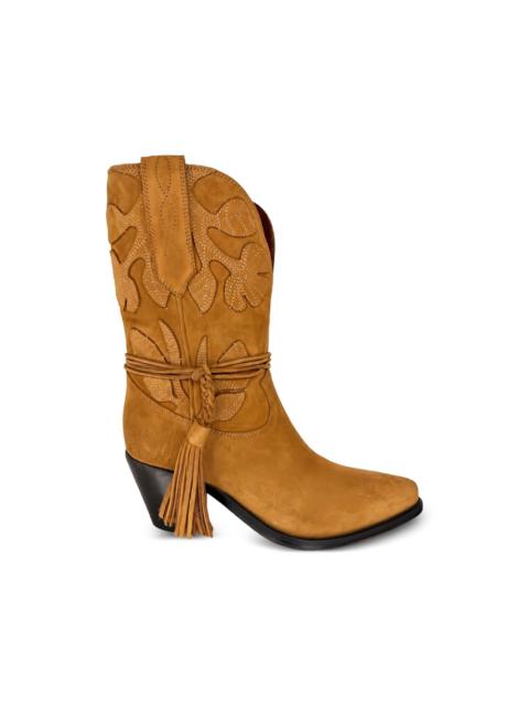Golden Goose Wish Star suede cowboy ankle boots