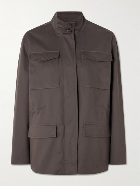 The Row Floriane Stretch Cotton And Cashmere-blend Field Jacket