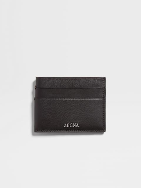 ZEGNA DARK BROWN SECONDSKIN CARD CASE