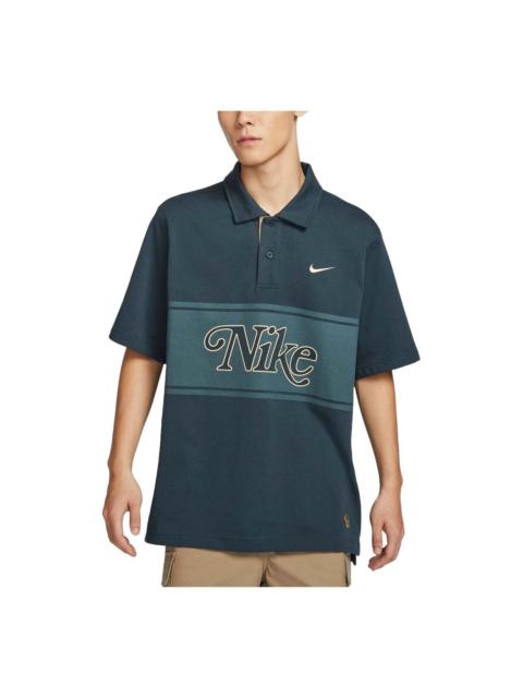 Nike Nike Sportswear Graphic Polo Shirt Asia Sizing 'Midnight Navy' HM4456-478