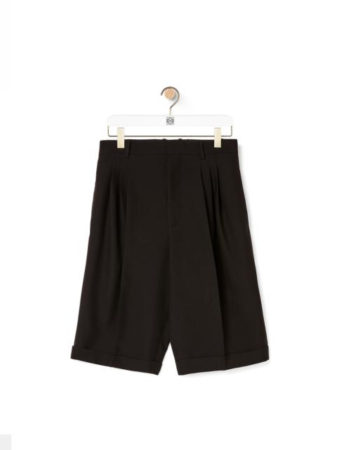 Loewe Pleated shorts in wool