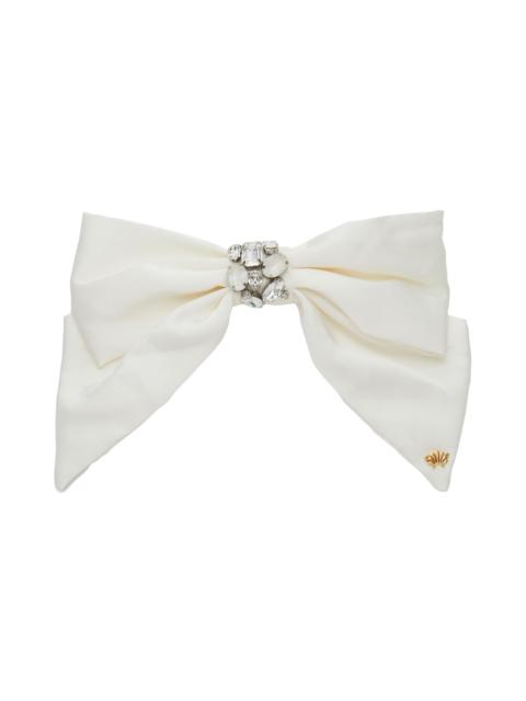 LELE SADOUGHI Women's Natalia Crystal-Embellished Bow - Ivory