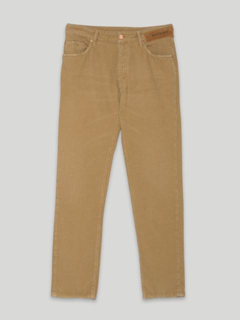 Palm Angels CURVED LOGO CORDUROY PANTS