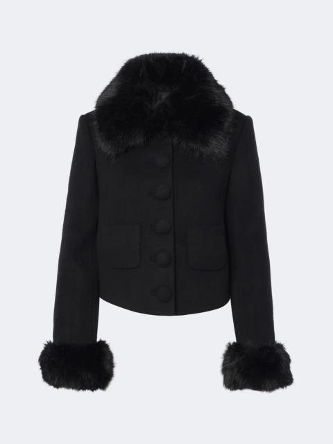 self-portrait Wool-blend jacket