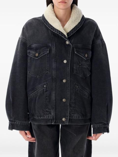 Isabel Marant Étoile Pimia sherpa-collar denim jacket