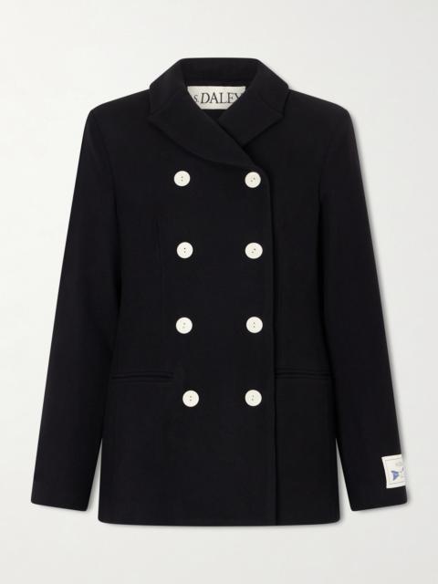 S.S.DALEY Marianne Double-breasted Wool-blend Jacket