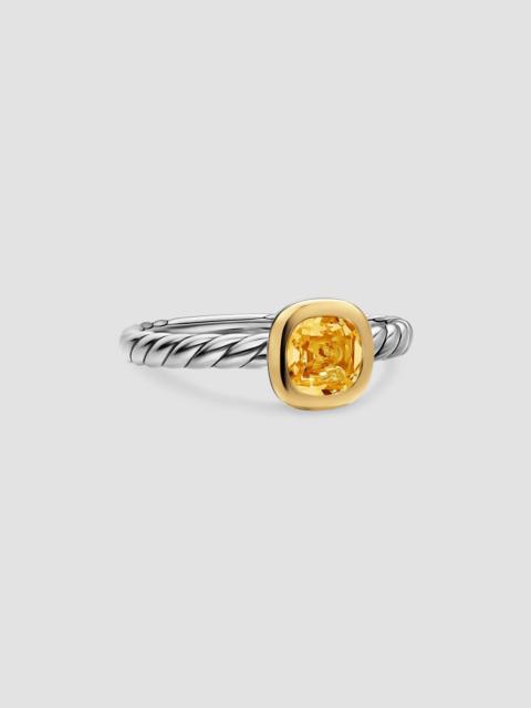 DAVID YURMAN Women's DY Mercer Color Cable Ring in Sterling Silver - Citrine
