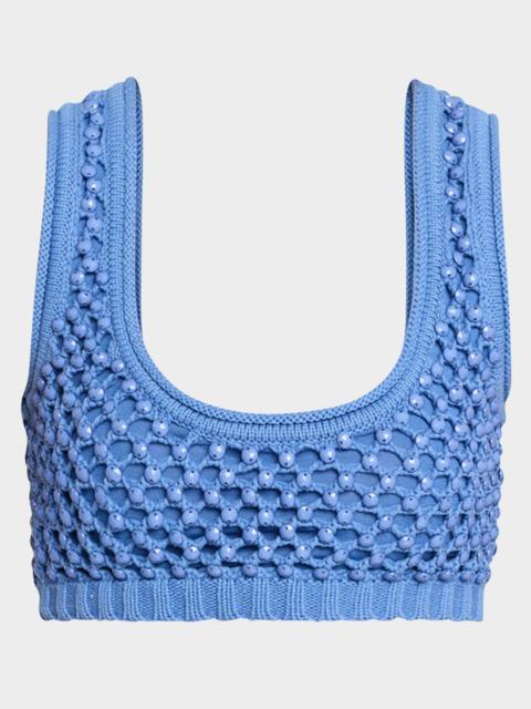 diotima Lady Embellished Knit Bralette