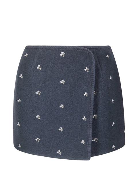 RIER floral-detail mini skirt