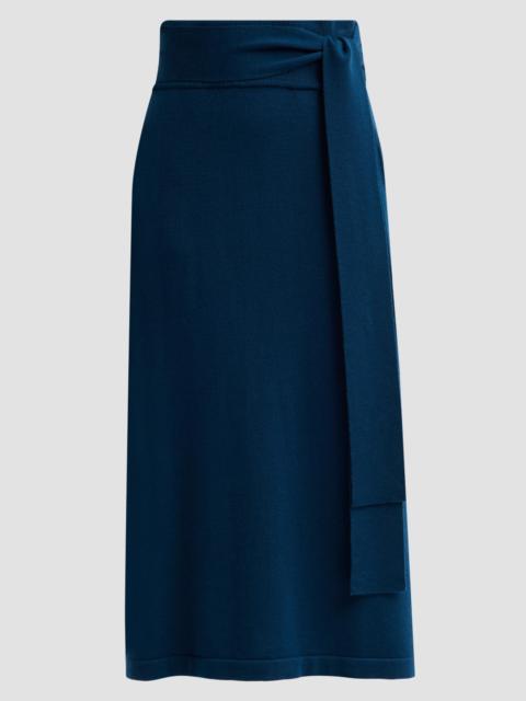 RAMY BROOK Women's Abby Wool A-Line Midi Skirt - Dark Teal
