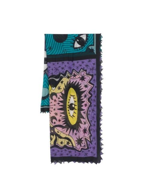 Faliero Sarti graphic-print scarve
