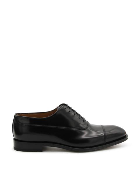 FERRAGAMO black leather lace up shoes