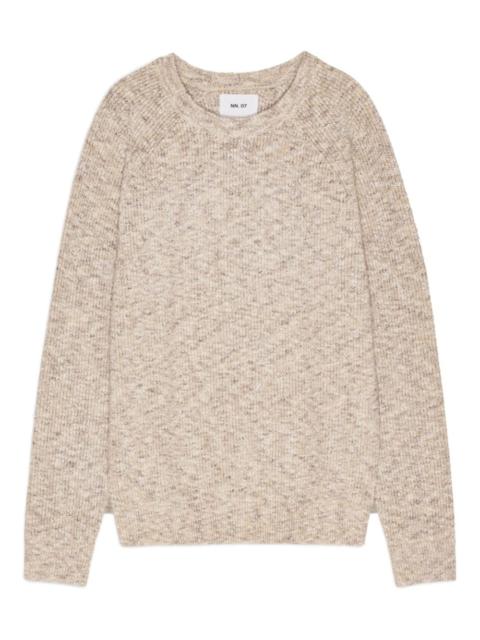 NN07 boucle raglan-sleeves sweater